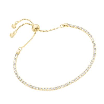 Smart Jewel - Armband Tennisarmband, Silber 925 Armbänder & Armreife Gold Damen