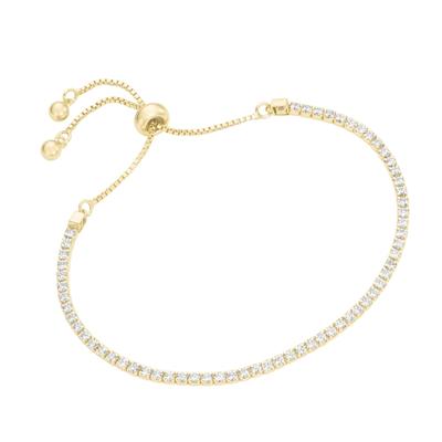 Smart Jewel Armband Tennisarmband, Silber 925 Gold Damen