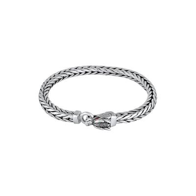 KUZZOI Herrn Armband Drache Ringverschluss 925er Silber 19 Herren