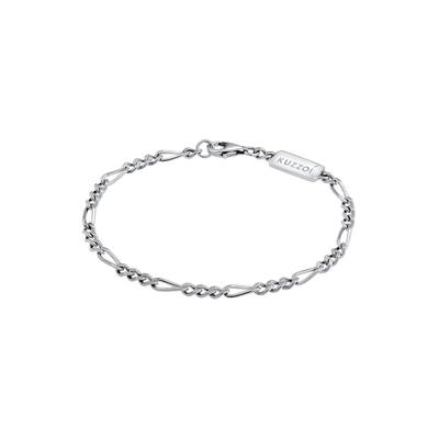 KUZZOI - Männer Figaro Massiv Basic 925er Silber Herrenschmuck Herren