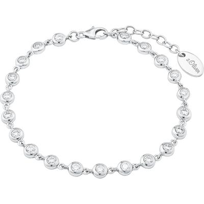 s.Oliver Armband 925er Silber One Size Weiss Damen