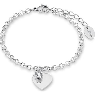 s.Oliver Armband Edelstahl One Size Weiss Damen