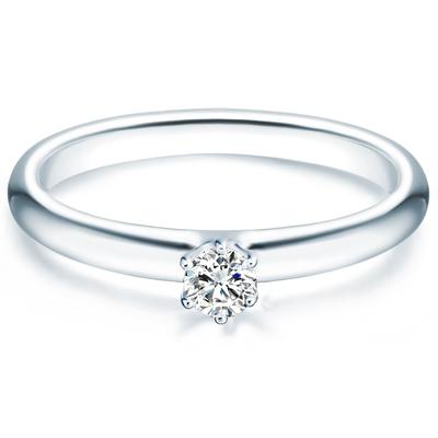 Trilani - Ring Sterling Silber Zirkonia in Silber Ringe 1 ct Damen