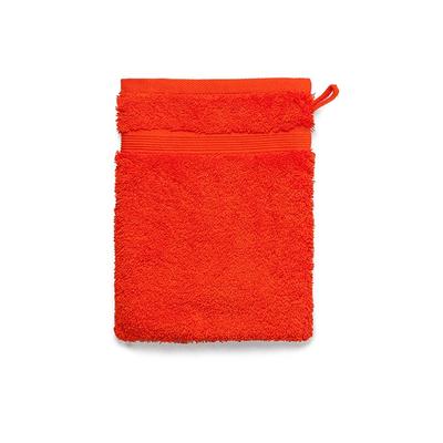 grace grand spa Waschhandschuh Avantgarde mit breiter Webbordüre rot