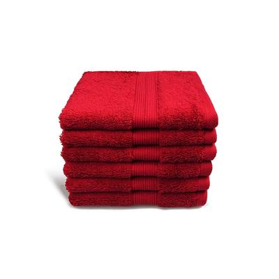grace grand spa Duschtuch Avantgarde mit breiter Webbordüre rot