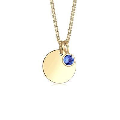 Elli - Elli Halskette Geburtsstein April Kristalle 925 Silber Ketten 1 ct Damen (59.99 € / 1 ct)