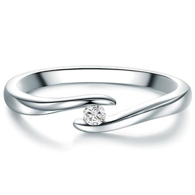 Trilani Diamant-Ring aus Sterling Silber in mit Diamant 56 Damen Image