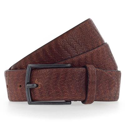 b.belt - Matteo Gürtel Leder 1 ct Braun Herren