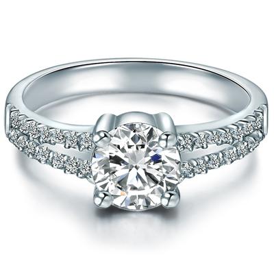 Trilani - Ring aus Sterling Silber in Silber mit Zirkonia Ringe 1 ct Damen