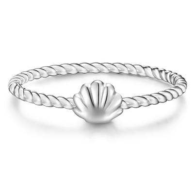 Glanzstücke München - Ring Muschel Sterling Silber in Silber Ringe 1 ct Damen