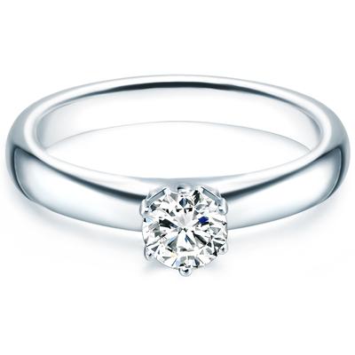 Trilani - Ring Sterling Silber Zirkonia in Silber Ringe 1 ct Damen