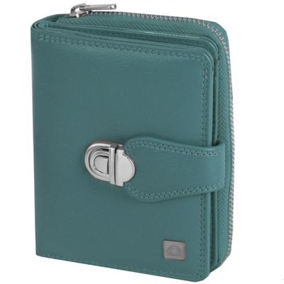 Greenburry Spongy Geldbörse Leder 9 cm petrol Petrol Damen Image