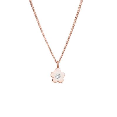 Elli - Kinder Blume Kristalle 925 Silber Ketten 1 ct Damen (49.99 € / 1 ct) Image