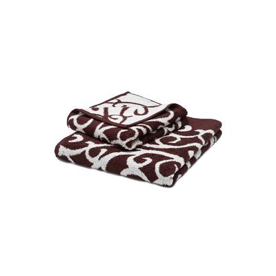 grace grand spa Handtuch Akanthus mit modernem Muster braun
