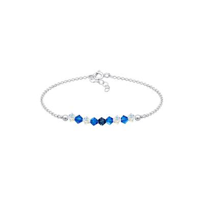Elli Kinder Beads Kristalle 925er Silber Blau Damen