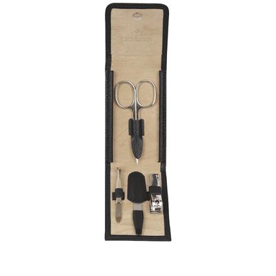 Windrose Beluga Manicure-Etui 6,5 cm Leder Schwarz Image