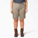 Dickies Women's Plus Relaxed Fit Cargo Shorts, 11" - Desert Sand Size 24W (FRW888)