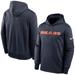 Men's Nike Navy Chicago Bears Fan Gear Wordmark Performance Pullover Hoodie