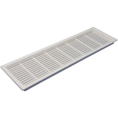 Vasalat - Lüftungsgitter Abluftgitter Möbelbeschlag 171 x 42 mm Kunststoff weiß Image