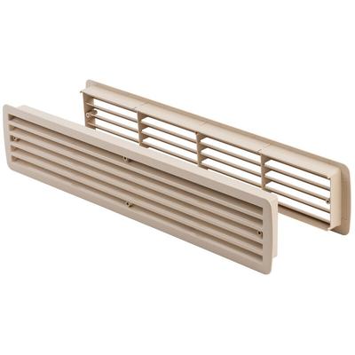 Ms Beschläge - Lüftungsgitter Türlüftung Kunststoff Ahorn paarweise 457mm x 92mm Image