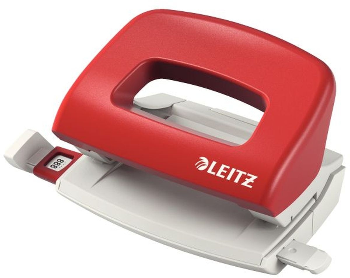 LEITZ Locher Topstyle 0,8mm mit Anschlagschiene rot Image