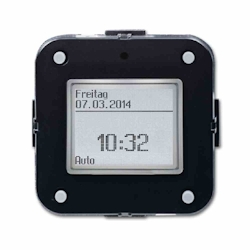 Busch-Jaeger TIMER Jalousie-Schaltuhr, Unterputz, schwarz, glänzend, integrierte Zeitschaltuhr, mit Astro-Programm, mit Memory-Funktion, Zufallsgenerator Image