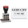 Datumstempel Gebucht 4mm 45x30mm