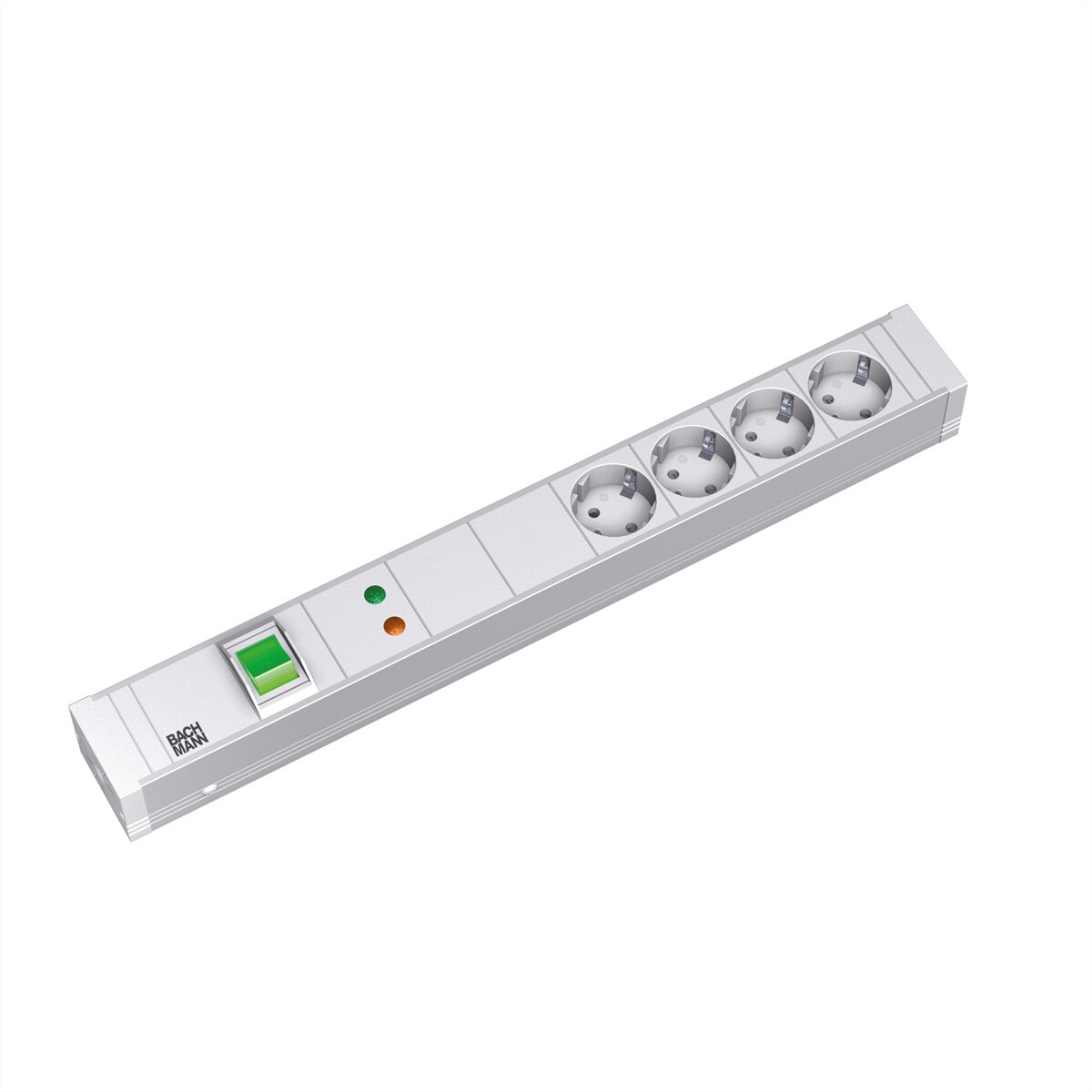 BACHMANN 19" PDU 1,5HE 4xCEE7/3 GVS, Schalter, Gerätevollschutz Image