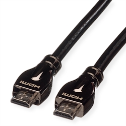 ROLINE 4K HDMI Ultra HD Kabel mit Ethernet, ST/ST, schwarz, 20 m Image