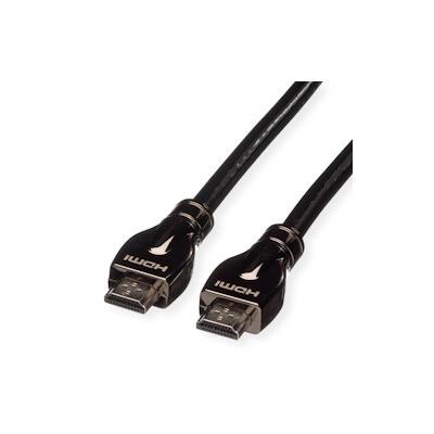 ROLINE 4K HDMI Ultra HD Kabel mit Ethernet, ST/ST, schwarz, 20 m