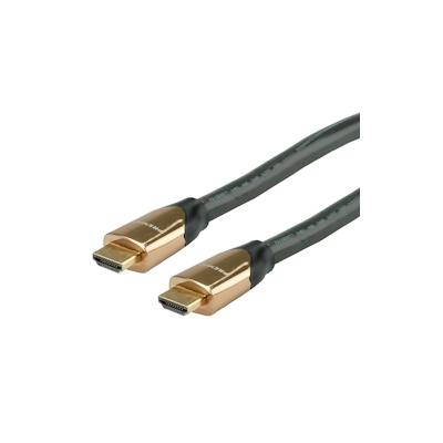 ROLINE 4K PREMIUM HDMI Ultra HD Kabel mit Ethernet, ST/ST, schwarz, 9 m