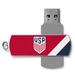 USMNT Diagonal 32GB Metal Twist USB Drive