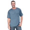 Men's Big & Tall Boulder Creek® Heavyweight Crewneck Pocket T-Shirt by Boulder Creek in Heather Blue (Size 3XL)