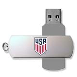 USMNT Insignia 32GB Metal Twist USB Drive