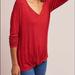 Anthropologie Tops | Anthropologie Bordeaux Oversized Knit Top | Color: Red | Size: M