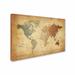 Charlton Home® 'Time Zones Map of the World' Graphic Art Canvas in Brown | 12 H x 19 W x 2 D in | Wayfair 2F133DFE007A48A984AA5277DDBEA66A