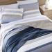 Nautica Galewood Blue Standard Cotton Reversible Quilt Set Polyester/Polyfill/Cotton in Blue/Brown | Twin Quilt + 1 Standard Sham | Wayfair