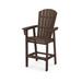 POLYWOOD® Nautical Curveback Adirondack Outdoor Bar Chair Plastic | 54.38 H x 28.25 W x 30.5 D in | Wayfair ADD612MA