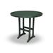 POLYWOOD® Nautical Trestle Round Bar Outdoor Table Plastic in Green | 48 W x 48 D in | Wayfair RBT448-L1GR
