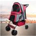 Jespet Folding Standard Stroller in Black/Gray | 35.5 H x 19.6 W x 31 D in | Wayfair SDS-1203MRWY