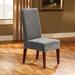 Sure Fit Stretch Pique Box Cushion Dining Chair Slipcover Polyester in Gray | 42 H x 18.5 W x 17.5 D in | Wayfair 047293437502