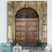 East Urban Home Old Door in Catania, Italy - Graphic Art Print on Wood Metal in Brown/White | 40 H x 30 W x 1.5 D in | Wayfair