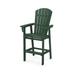 POLYWOOD® Nautical Curveback Adirondack Outdoor Bar Chair Plastic in Green | 54.38 H x 28.25 W x 30.5 D in | Wayfair ADD612GR
