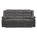 Red Barrel Studio® Proxima 81" Pillow Top Arm Reclining Sofa Microfiber/Microsuede in Gray | 40 H x 81 W x 35 D in | Wayfair