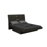 Orren Ellis Aurik Solid Wood & Storage Platform Bed w/ Mattress Wood & Upholstered/ in Gray | 40 H x 65 W x 87 D in | Wayfair