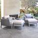 Latitude Run® Santrez Sling 5 Piece Seating Group w/ Cushions in Gray | Outdoor Furniture | Wayfair 98FB4DA9DEAA4E5E9B559BF158710D52