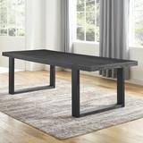 Wade Logan® Caio Extendable Dining Table Wood in Black/Brown/Gray | 30 H in | Wayfair 1B8077CC69DA4ED3AF478474297D6EE6