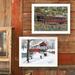 August Grove® Covered Bridge III 2-Piece Vignette Framed Wall Art for Living Room Home Wall Decor by Billy Jacobs Paper | Wayfair