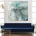 17 Stories Sea Lace I by Jennifer Goldberger - Wrapped Canvas Painting Print Canvas in Blue | 72 H x 72 W x 1.5 D in | Wayfair