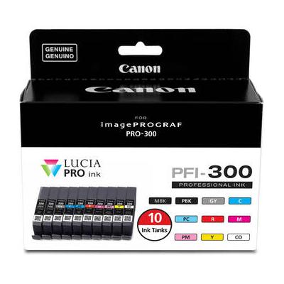Canon PFI-300 Ten Color Ink Tank Pack 4192C007